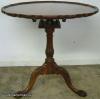  Ornate Mahogany Claw Foot Tilt Top Table 