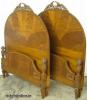 Pair Ornate Twin Beds 