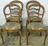  Set Rose Back Dining Chairs 