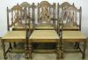  Set Walnut Dining Chairs 