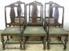 Set Walnut Dining Chairs 