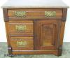  Eastlake Walnut Washstand 
