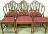  Mahogany Shield Back Chairs 