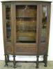  Burl Walnut China Cabinet 