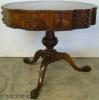  Flame Mahogany Drum Table 