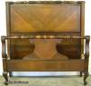  French Style Walnut Twin Bed 