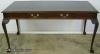  Mahogany Ball Claw Governor Leather Top Library Table 