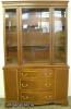  Mahogany Banded Inlay China Cabinet 