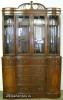  Mahogany Curved Glass Breakfront 