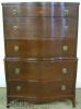  Mahogany Inlaid Chest 
