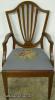  Mahogany Inlaid Needlepoint Dining Chair 