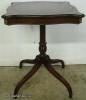  Mahogany Leather Top Lamp Table 