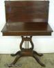  Mahogany Lyre Base Game Table 
