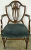  Ornate Mahogany Shieldback Desk Chair 