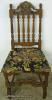  Ornate Walnut Desk Chair 