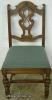  Ornate Walnut Dining Chair 