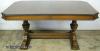  Ornate Walnut Dining Table 