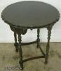  Ornate Walnut Lamp Table 