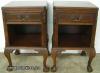 Mahogany Ball Claw Nightstands 