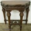  Ornate Walnut Console Table 