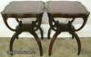  Pair Mahogany Lamp Tables 