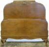  French Burl Walnut Twin Bed 