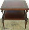  Mahogany Leather Top Lamp Table 