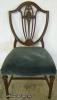  Ornate Mahogany Shieldback Desk Chair 