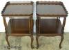  Pair Mahogany French Style Lamp Tables 