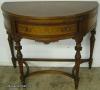 Walnut Inlaid Demilune Console Table Walnut Inlaid Demilune Console Table