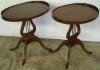  Mahogany Lyre Base Oval Tables 