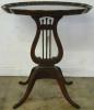  Mahogany Lyre Base Table 