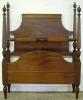  Mahogany Twin Poster Bed 