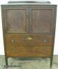  Burl Walnut Chest Floral Decor 