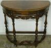  Burl Walnut Console Table 