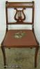  Mahogany Lyre Back Needlepoint Chair 