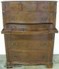  Ornate Flame Mahogany Chest 