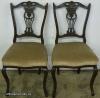  Ornate Mahogany Chairs 