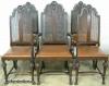 Set Walnut Dining Chairs 