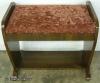  Walnut Art Deco Vanity Bench 