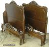  Pair Ornate Romweber Twin Beds 