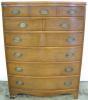  Mahogany Bowfront Chest 