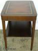  Mahogany Leather Top Table 