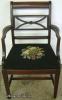  Mahogany Needlepoint Dining Chair 