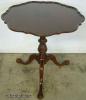  Ornate Mahogany Piecrust Table 