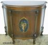  Paint Decorated Demilune Console 