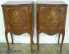  Pair Inlaid French Style Nightstands 