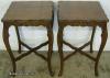  Pair Walnut Lamp Tables 