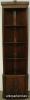  Flame Mahogany 4 Shelf Corner Curio Cabinet 