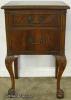  Flame Mahogany Ball And Claw 2 Drawer Nightstand 